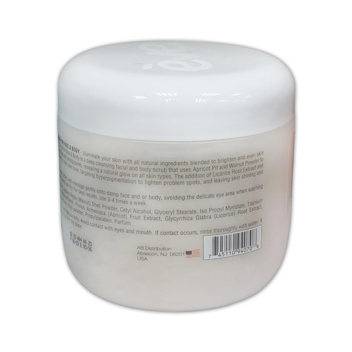 Eve Extra Brightening Apricot Face and Body Scrub 300g Glagil