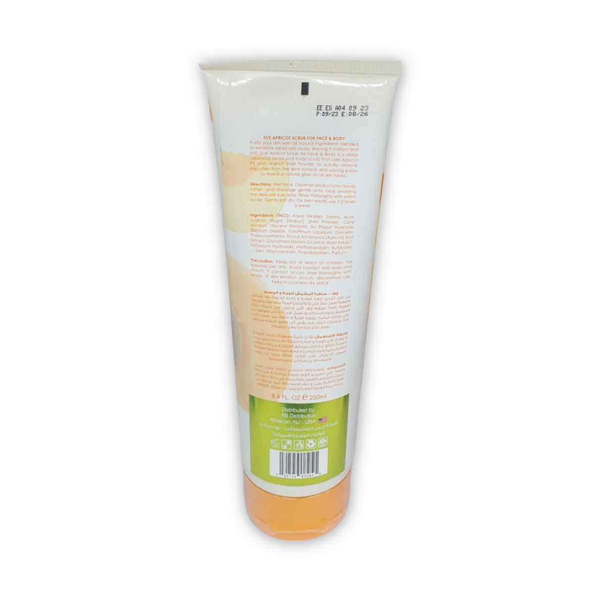 Eve Apricot Face and Body Exfoliating Scrub 250ml - Glagil