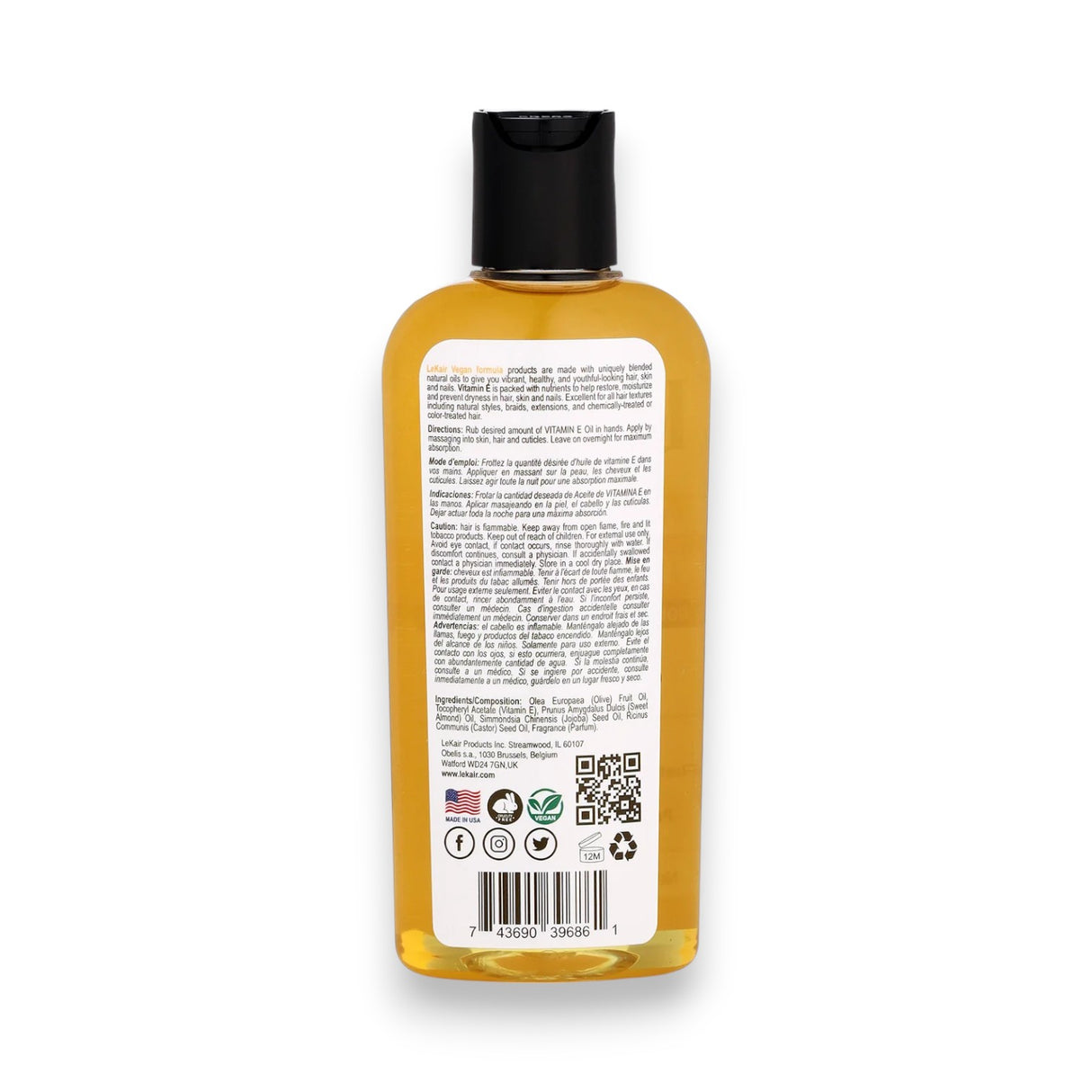 Le Kair Vegan Formula Oil 100ml - Glagil