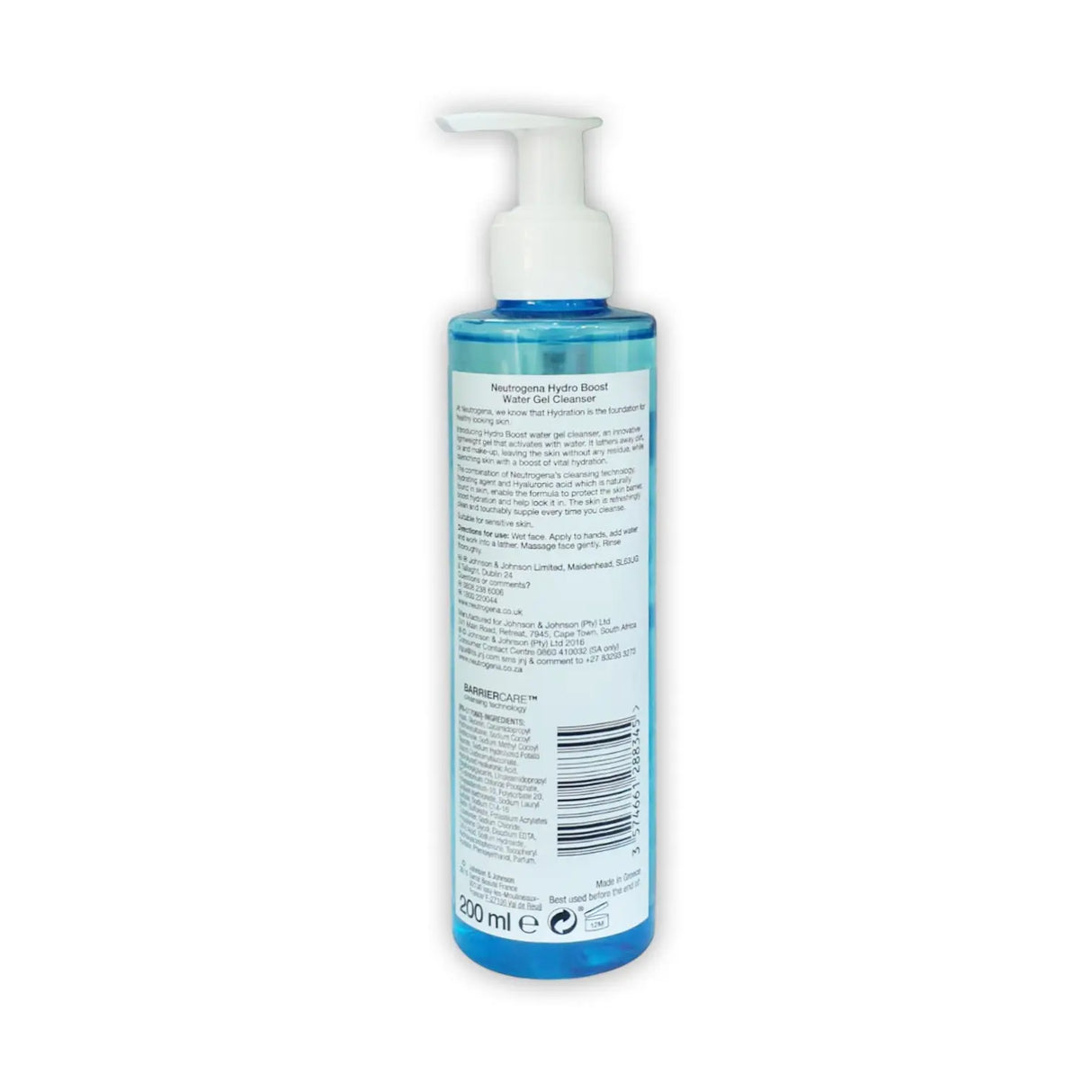 Neutrogena Hydro Boost Water Gel Cleanser 200ml - Glagil