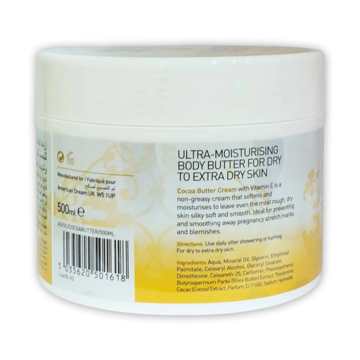 American Dream Cocoa Butter Cream 500ml - Glagil