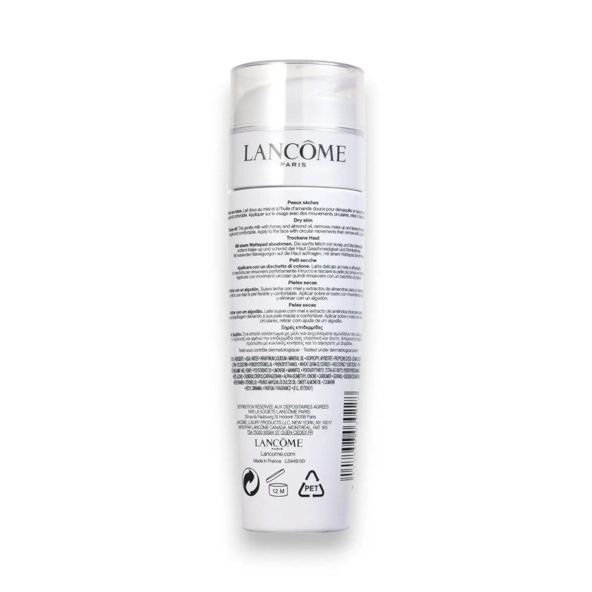 Lancome Lait Galatee Confort Makeup Remover 200ml - Glagil