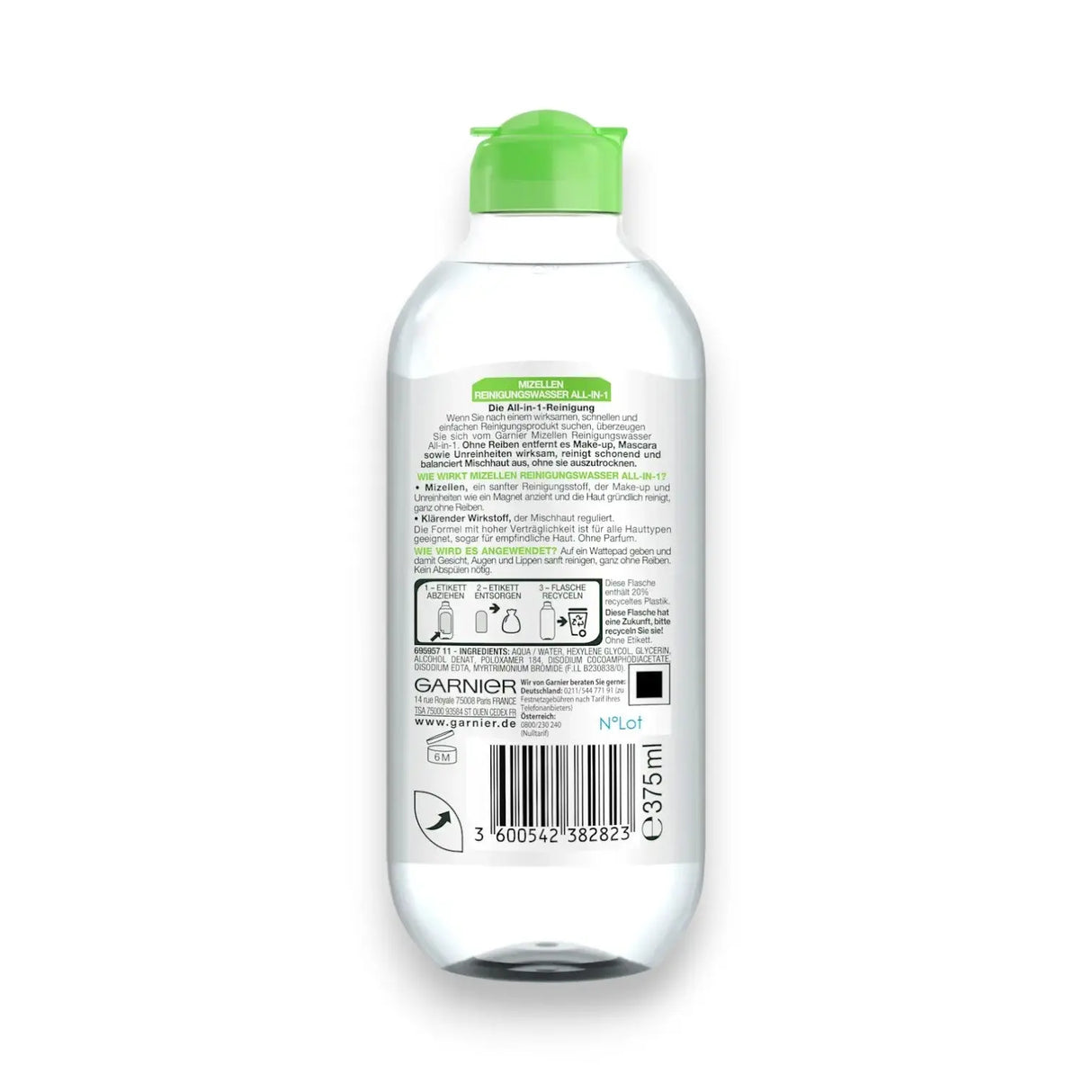 Garnier SkinActive Micellar Cleansing Water 375ml - Glagil