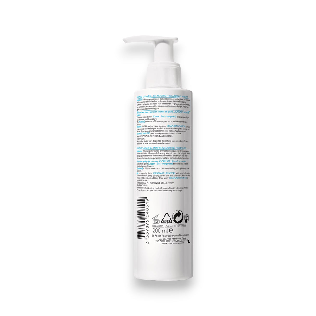 La Roche-Posay Cicaplast Foaming Gel 200ml - Glagil