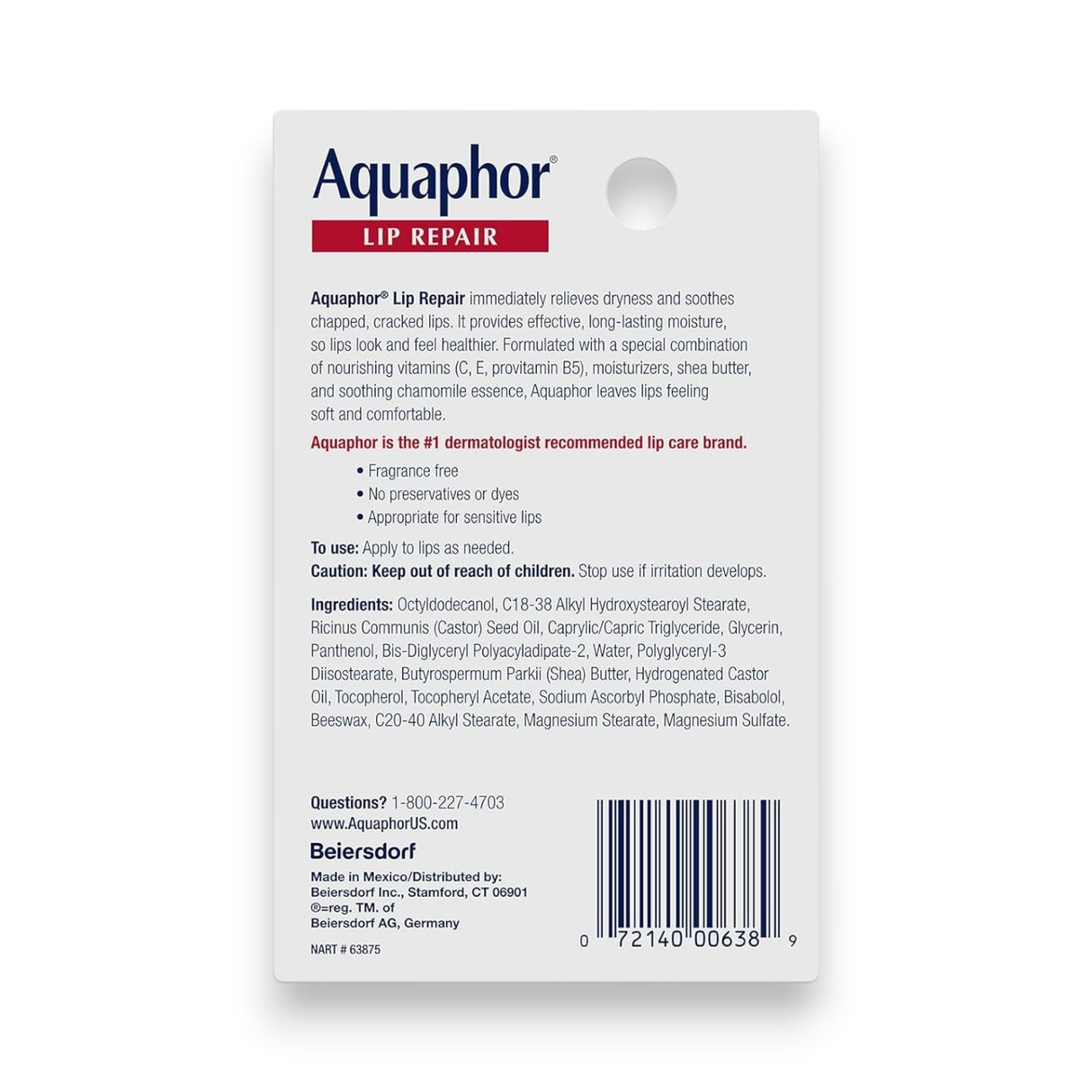 Aquaphor Lip Repair 10ml - Glagil