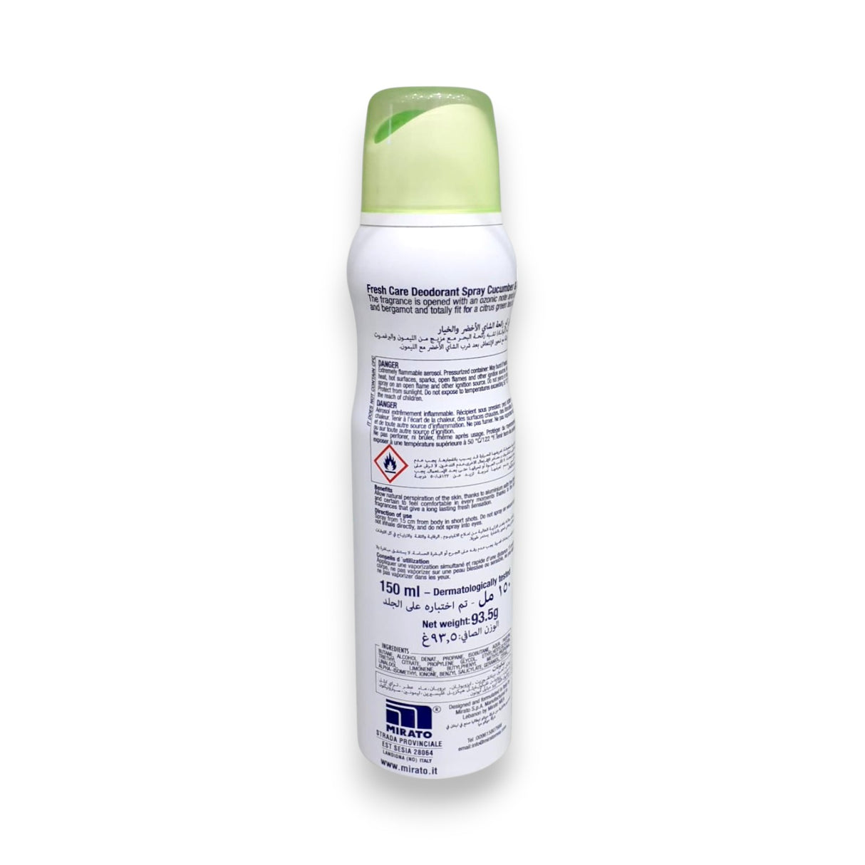 Malizia Fresh Care Deodorant Spray 150ml - Glagil