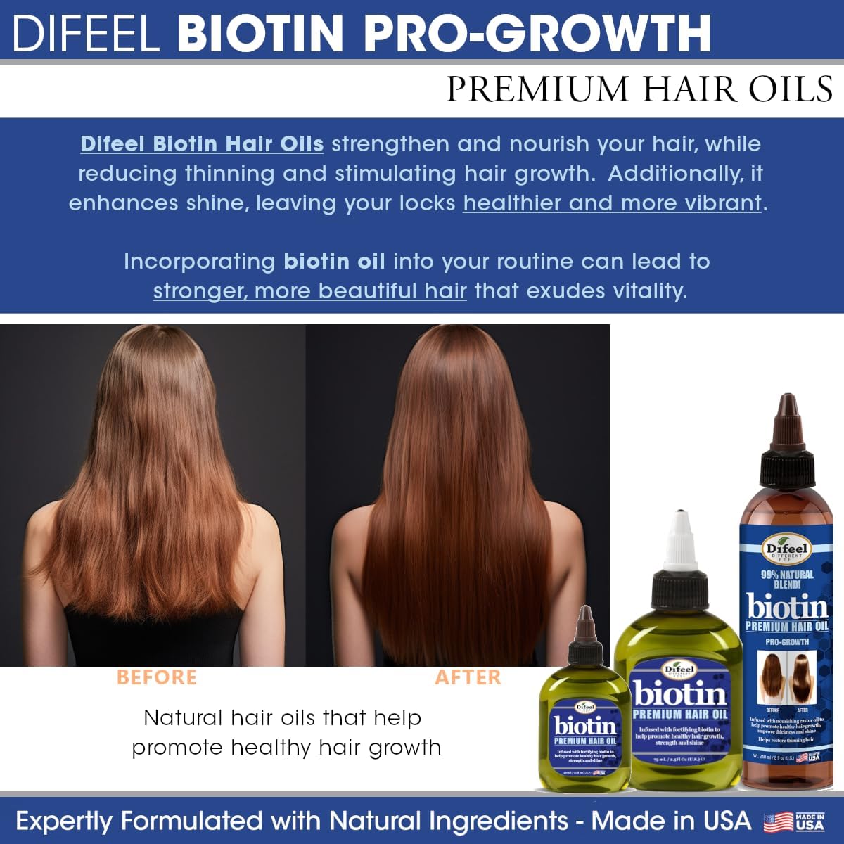 Difeel Premium Hair Oil 210ml - Glagil