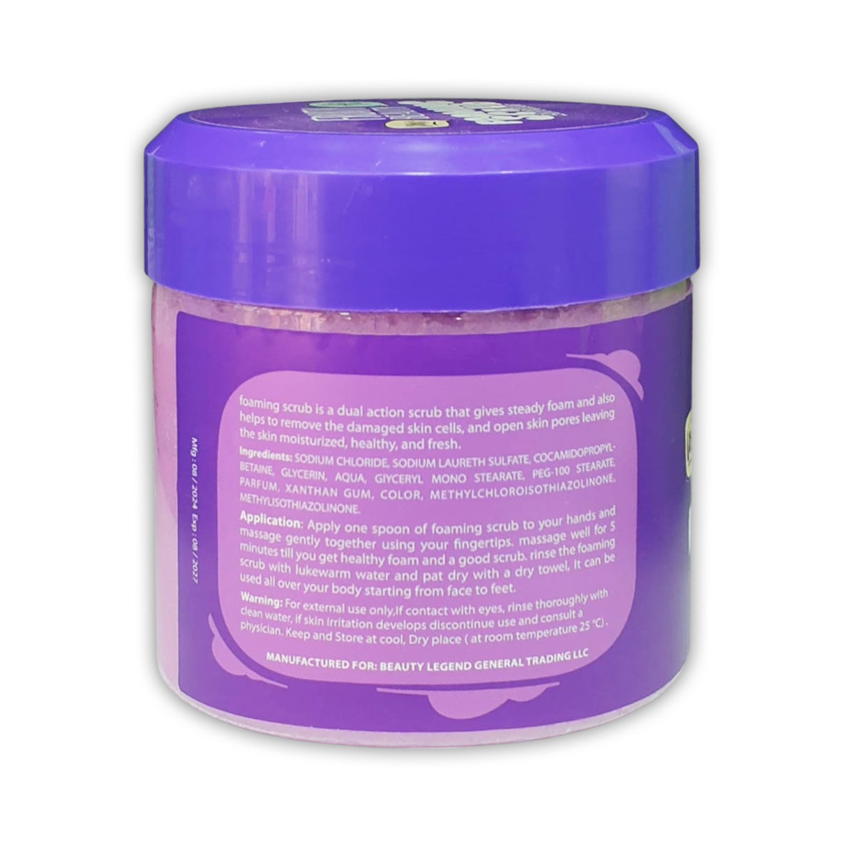 Fruity Beauty Lavender Foaming Scrub 600ml - Glagil