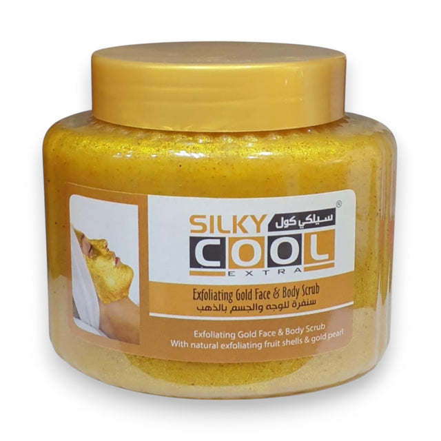 Silky Cool Gold Face and Body Scrub 500ml - Glagil