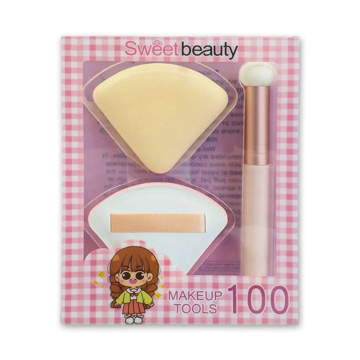 Sweet  Beauty Makeup Sponge and Brush Set Glagil