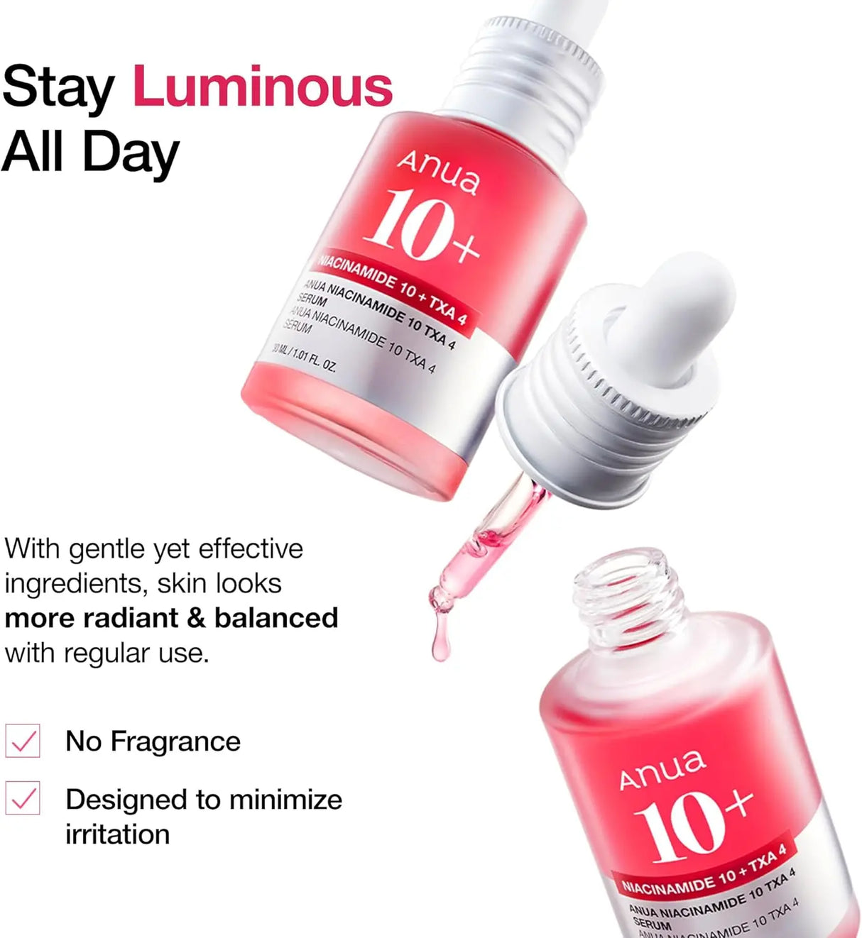 ANUA Niacinamide 10% + TXA 4% Serum 30ml - Glagil